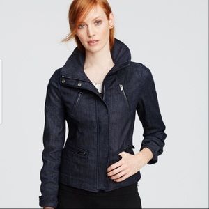 Ann Taylor Denim Zip Jacket NWT